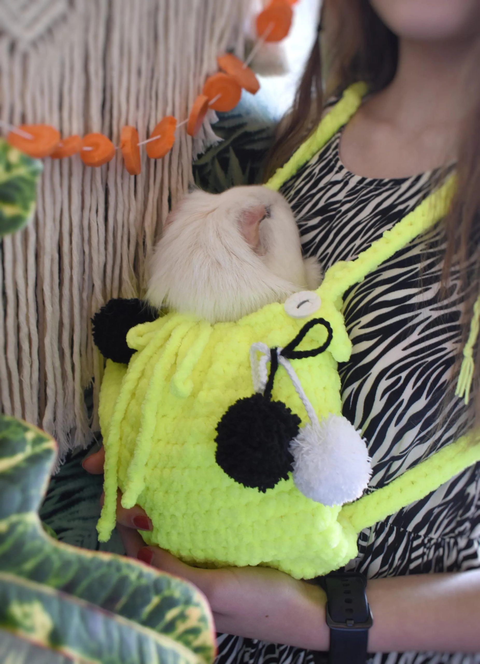 Fluorescent Party Knitted Pet Bag - Image 6