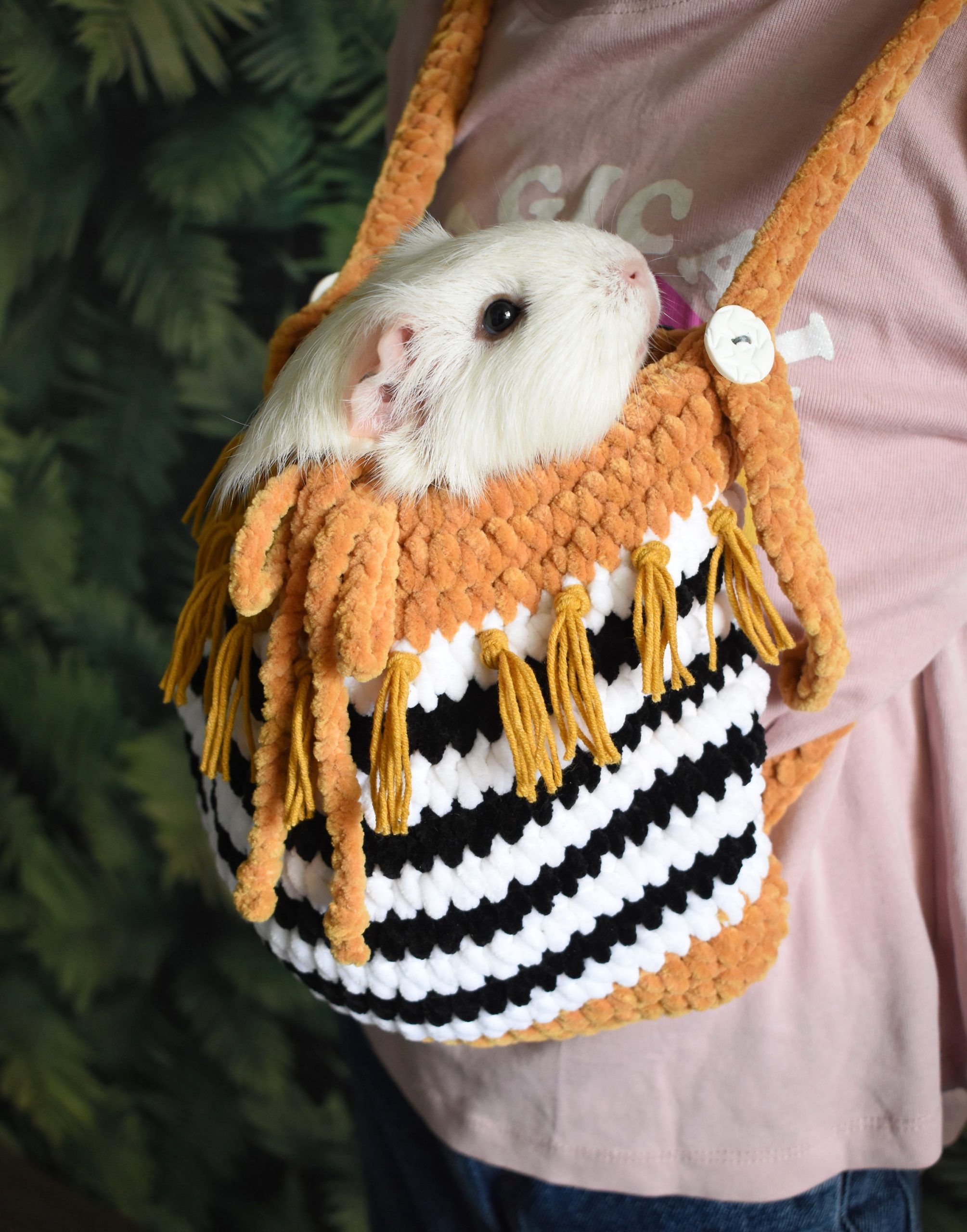Bohemian Tassel Knitted Pet Bag - Image 11