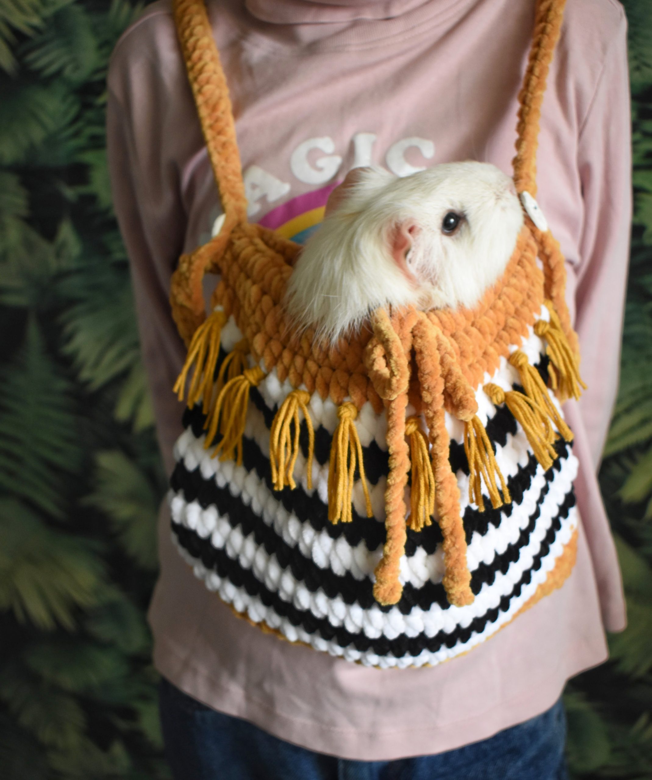 Bohemian Tassel Knitted Pet Bag - Image 2