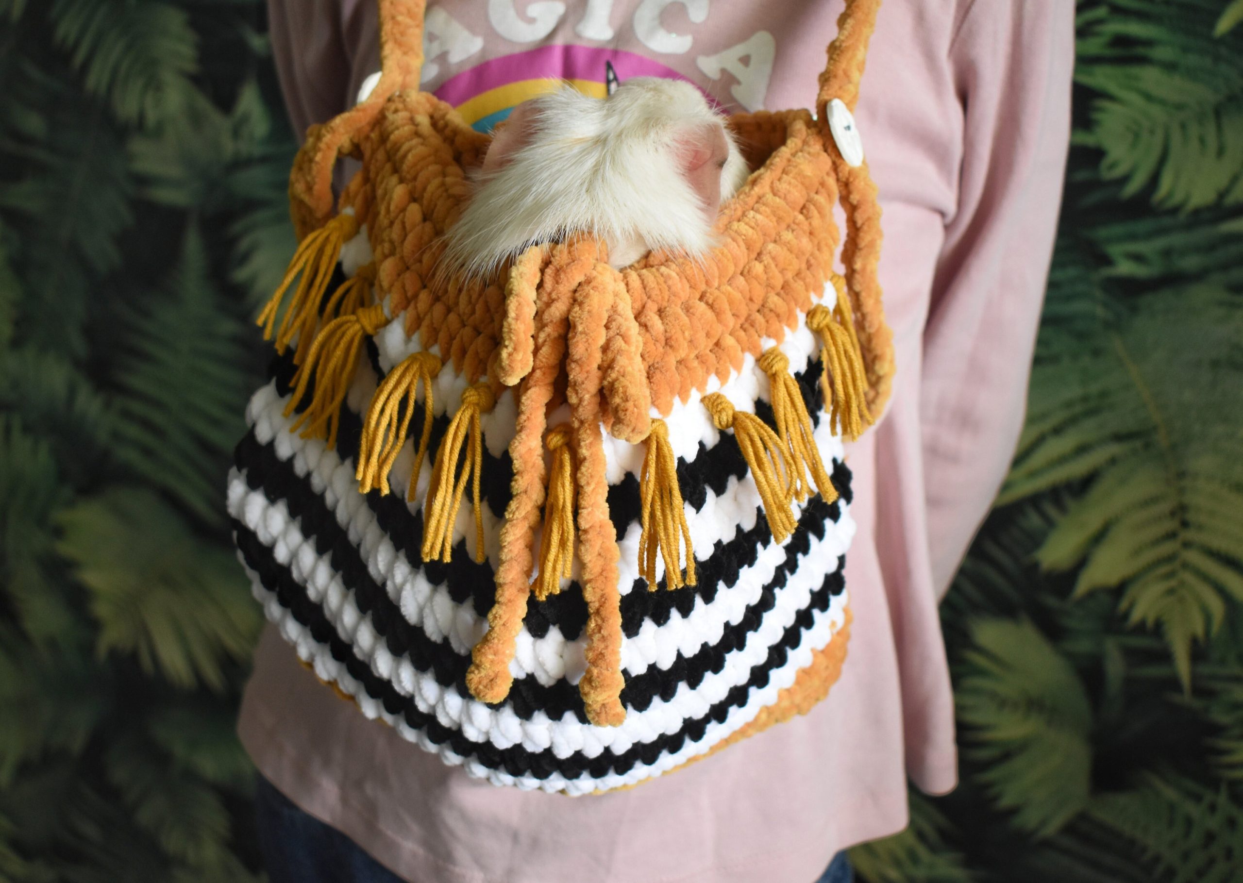 Bohemian Tassel Knitted Pet Bag - Image 10