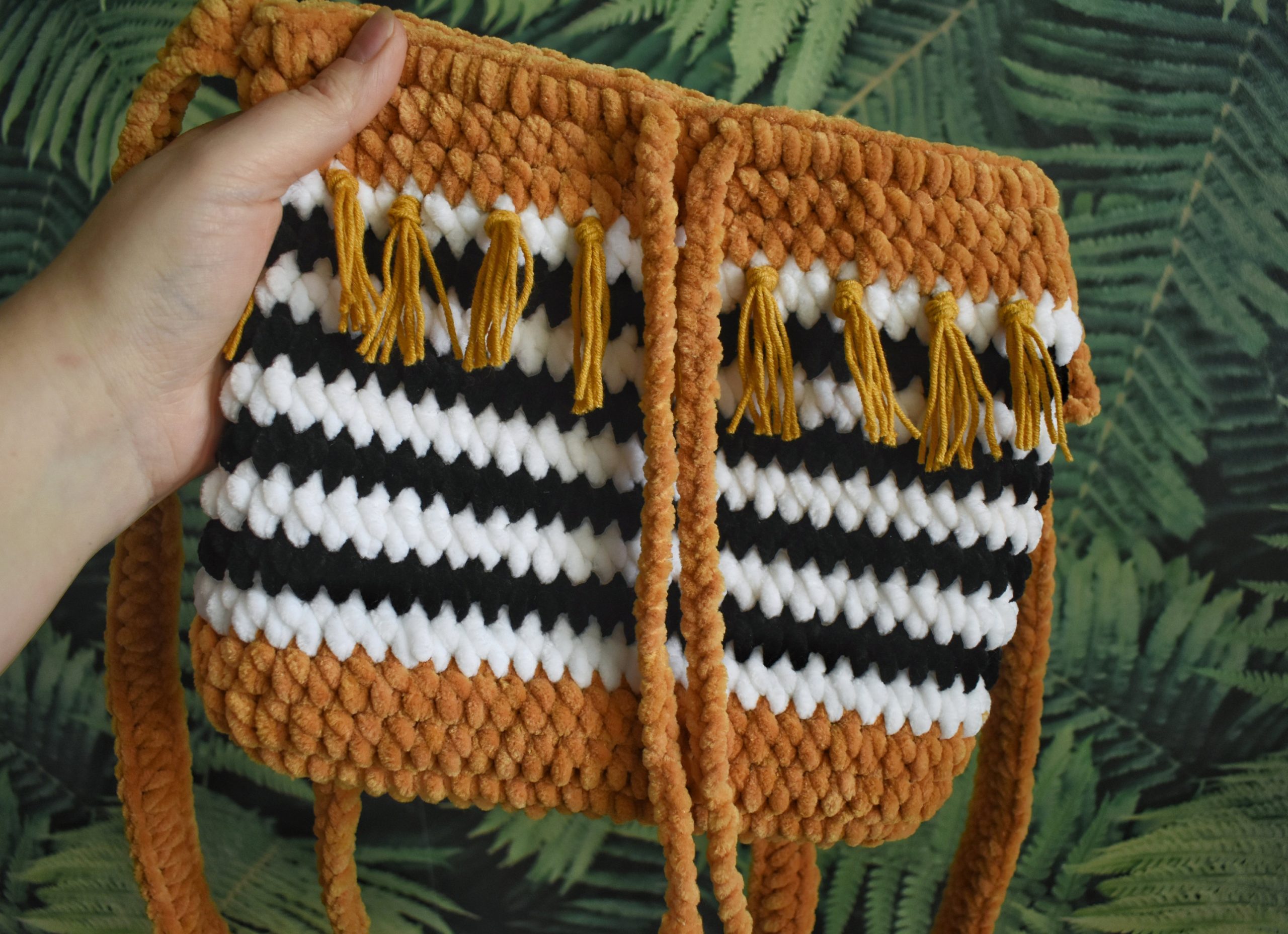 Bohemian Tassel Knitted Pet Bag - Image 8