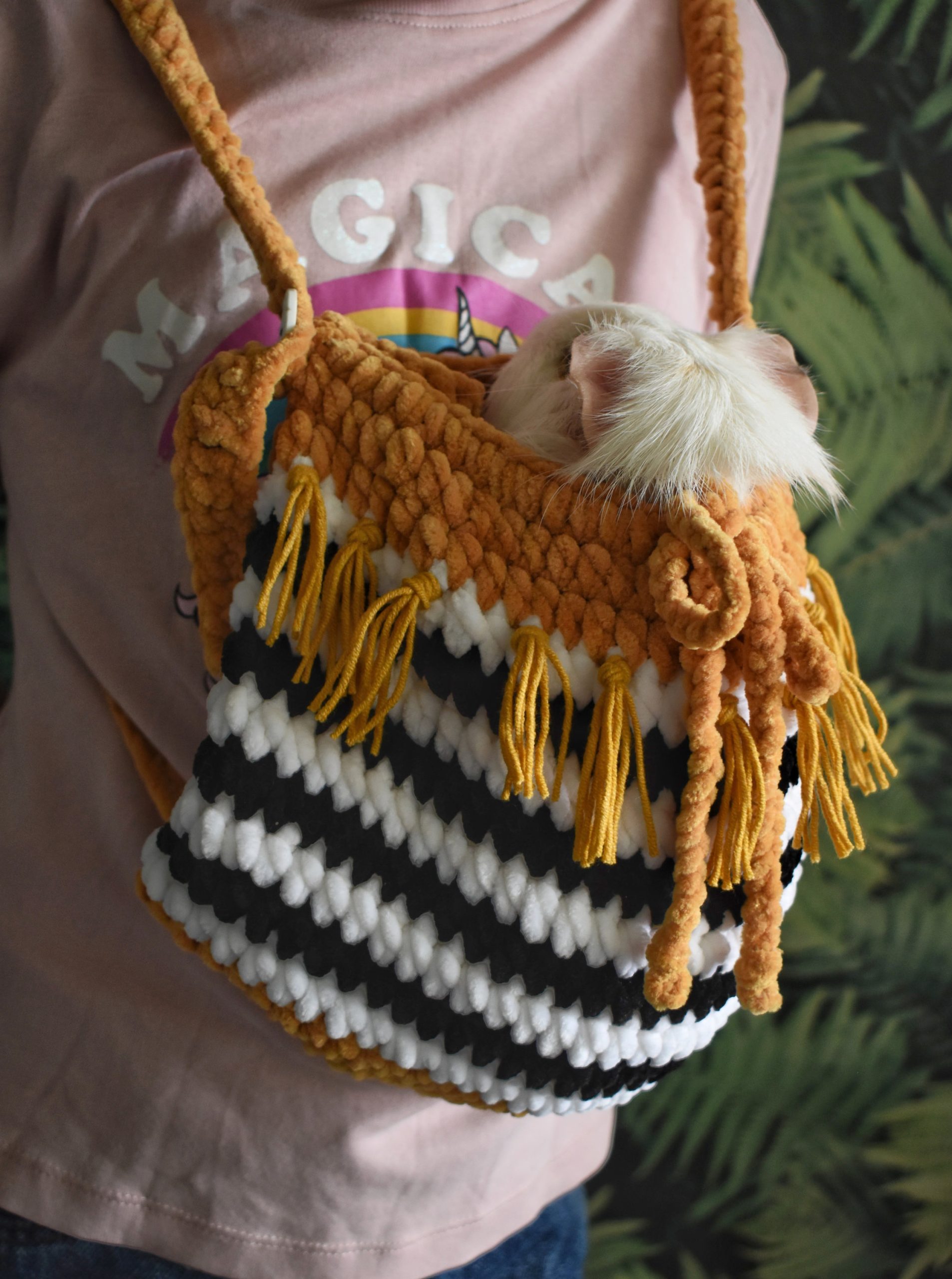 Bohemian Tassel Knitted Pet Bag - Image 6