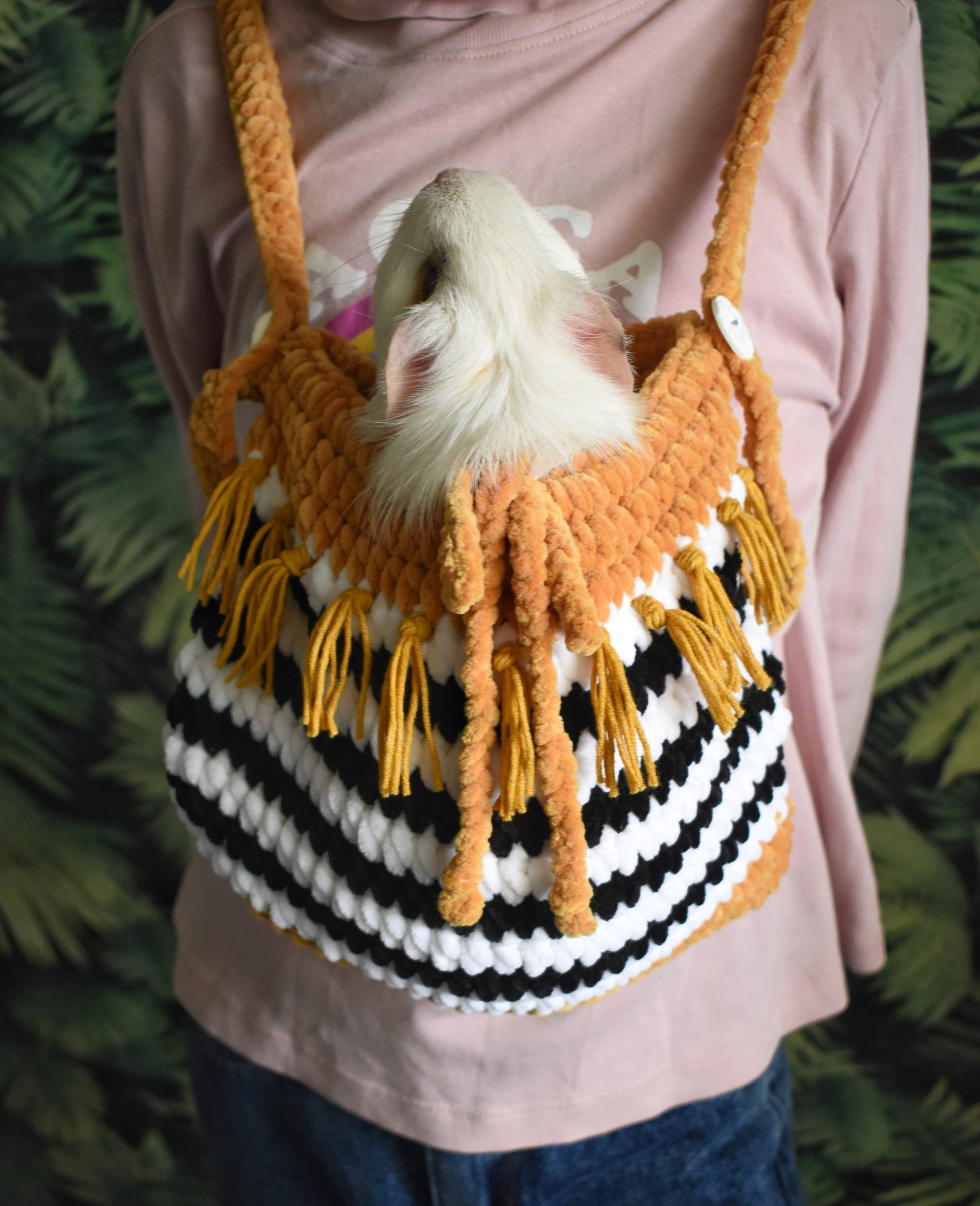 Bohemian Tassel Knitted Pet Bag