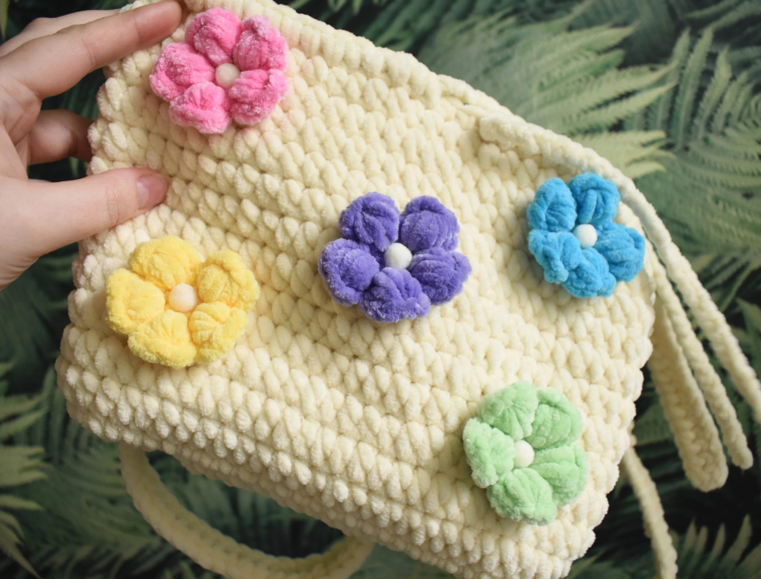 Spring Flower Knitted Pet Bag - Image 7