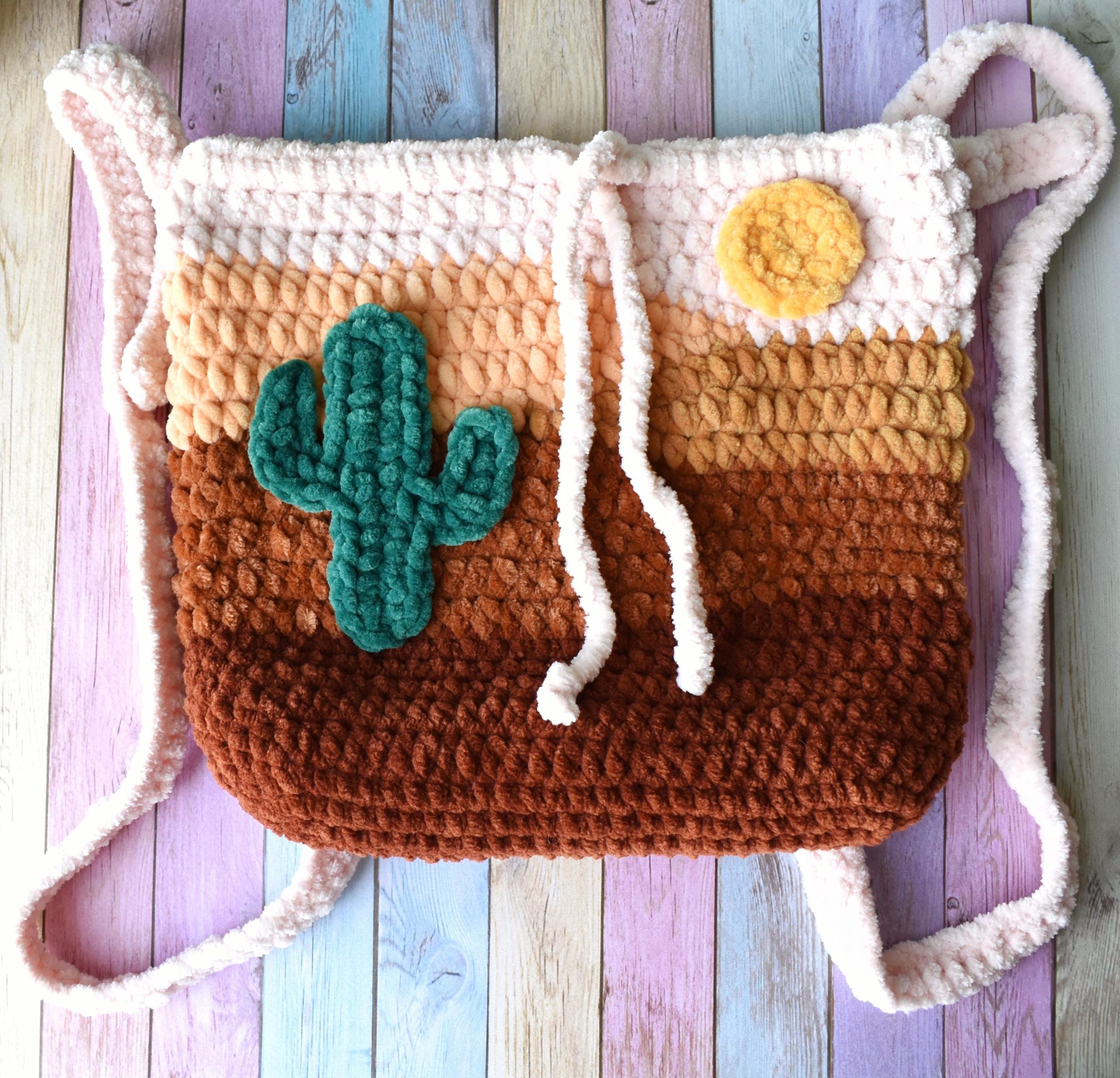 Desert Warm Sun Knitted Pet Bag - Image 4