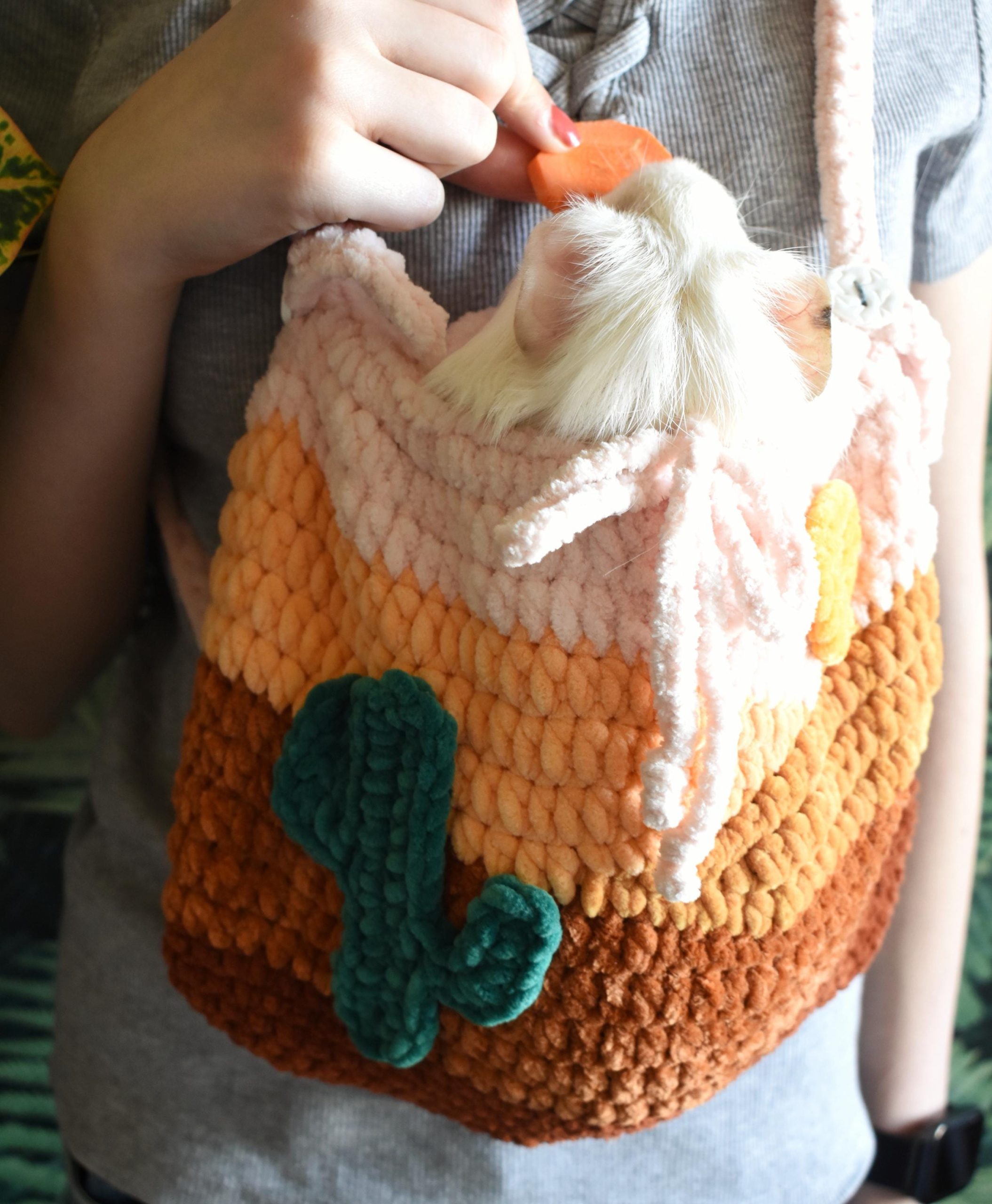 Desert Warm Sun Knitted Pet Bag - Image 6