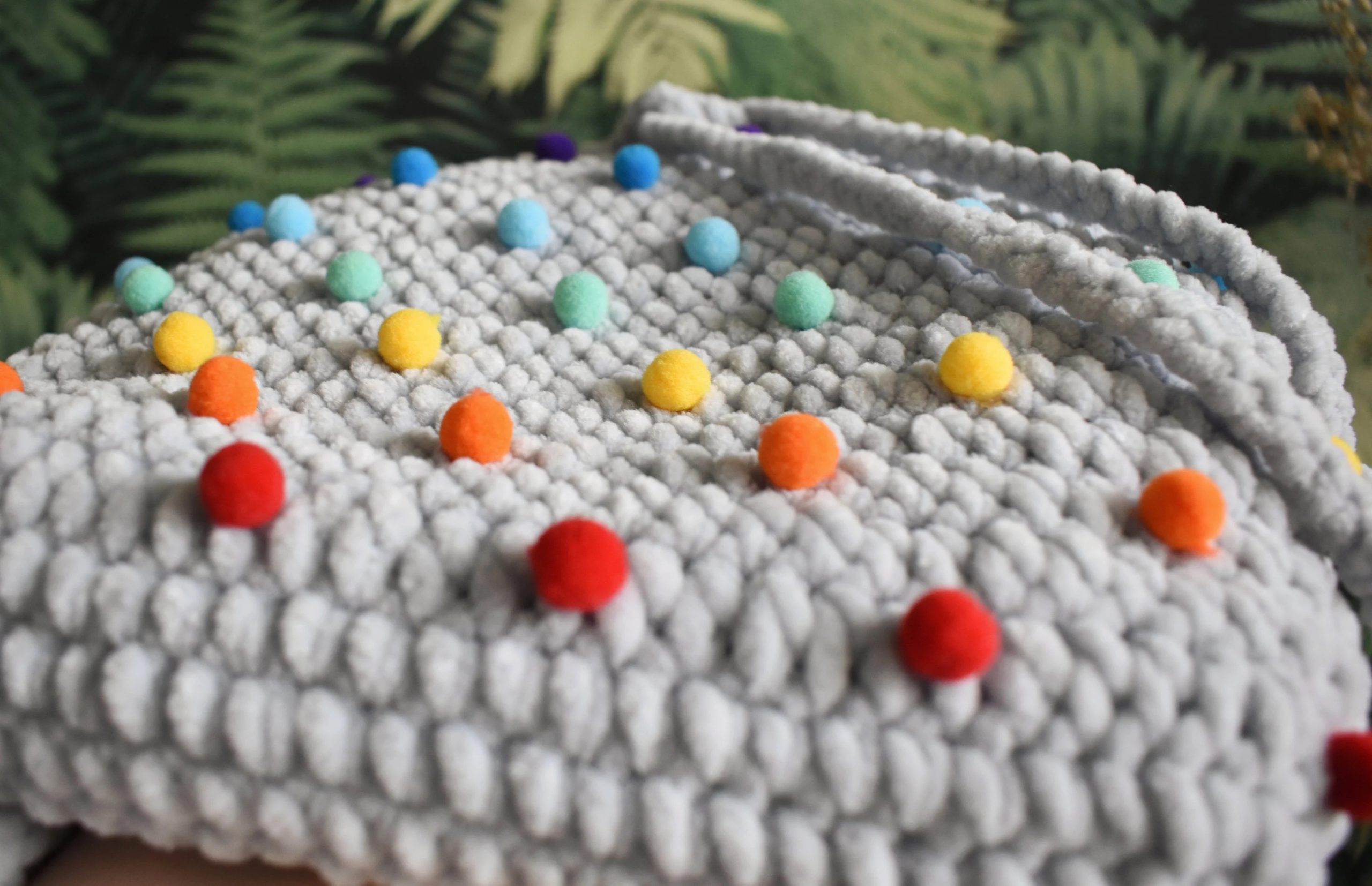 Rainbow Jelly Bean Knitted Pet Bag - Image 2