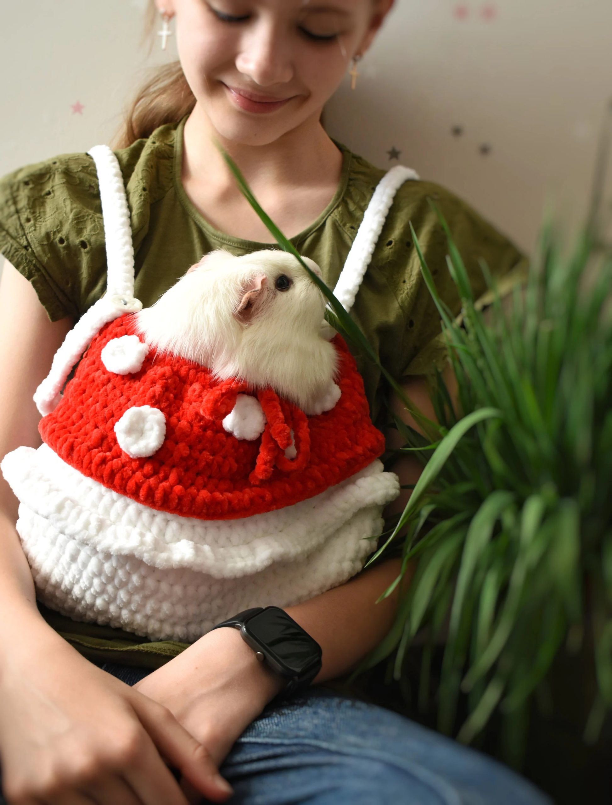 Christmas Berry Knitted Pet Bag - Image 2