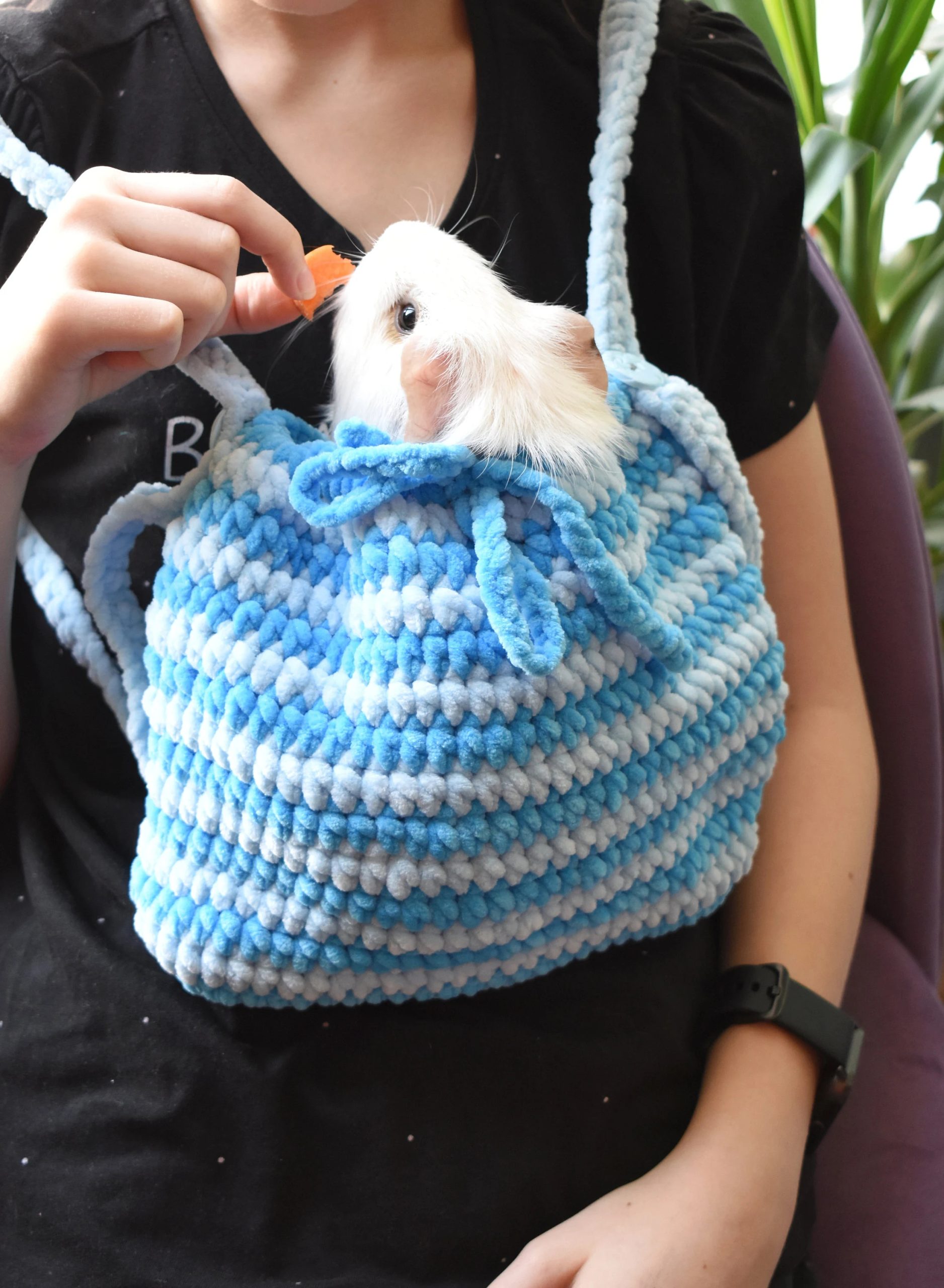 Sea Salt Cream Knitted Pet Bag