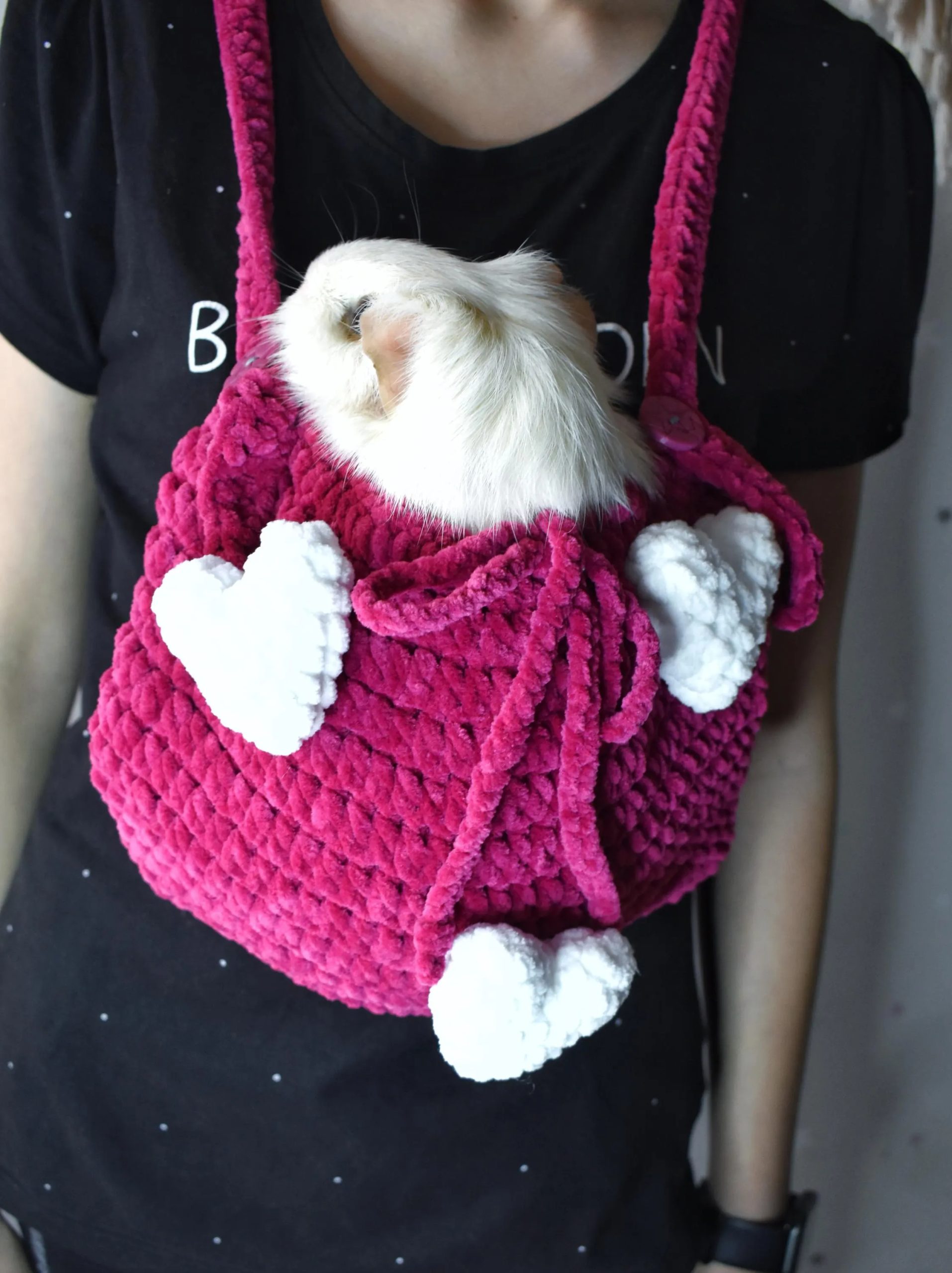 Love Sweetheart Soft Cute Knitted Pet Bag - Image 9