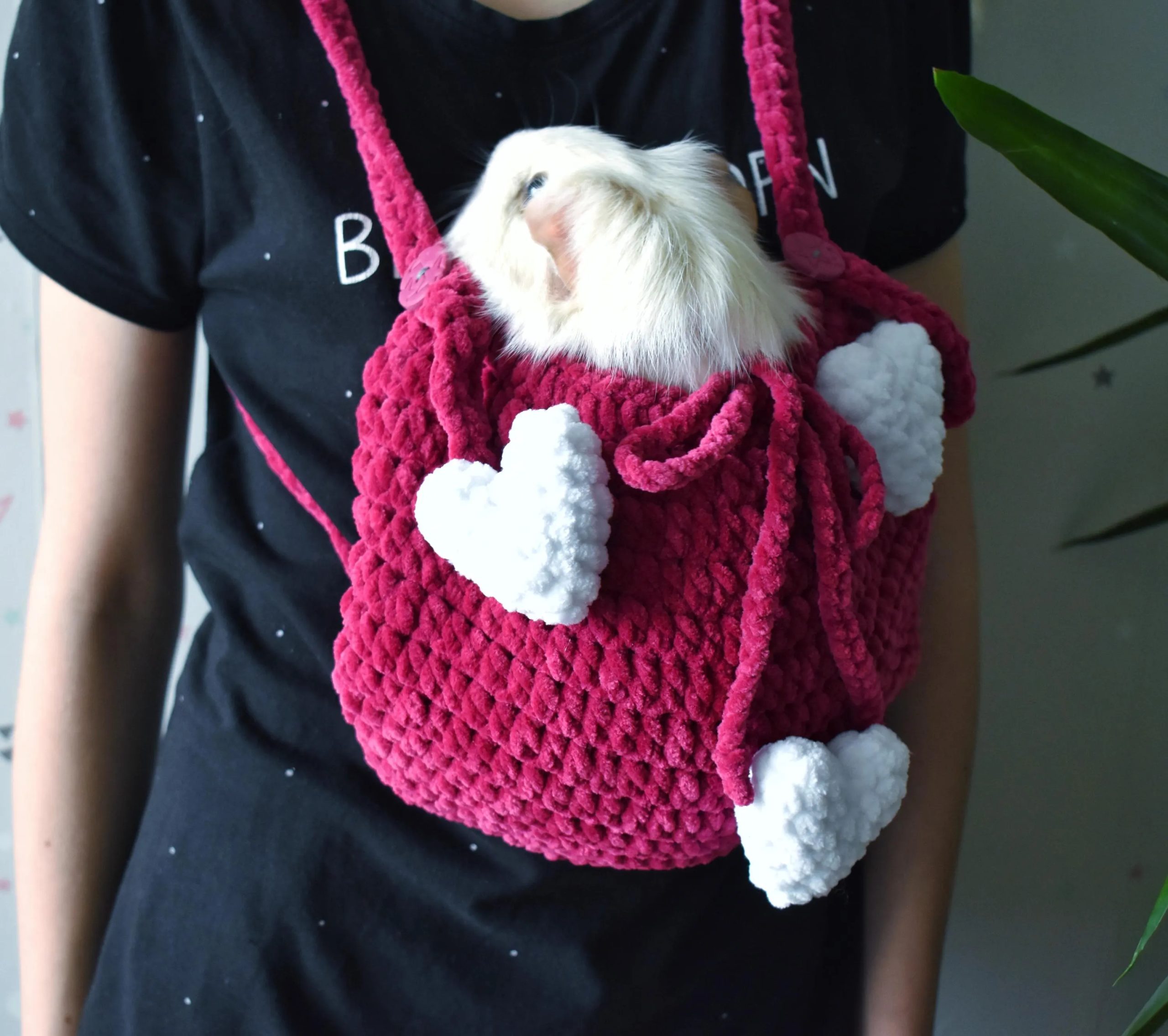 Love Sweetheart Soft Cute Knitted Pet Bag - Image 3