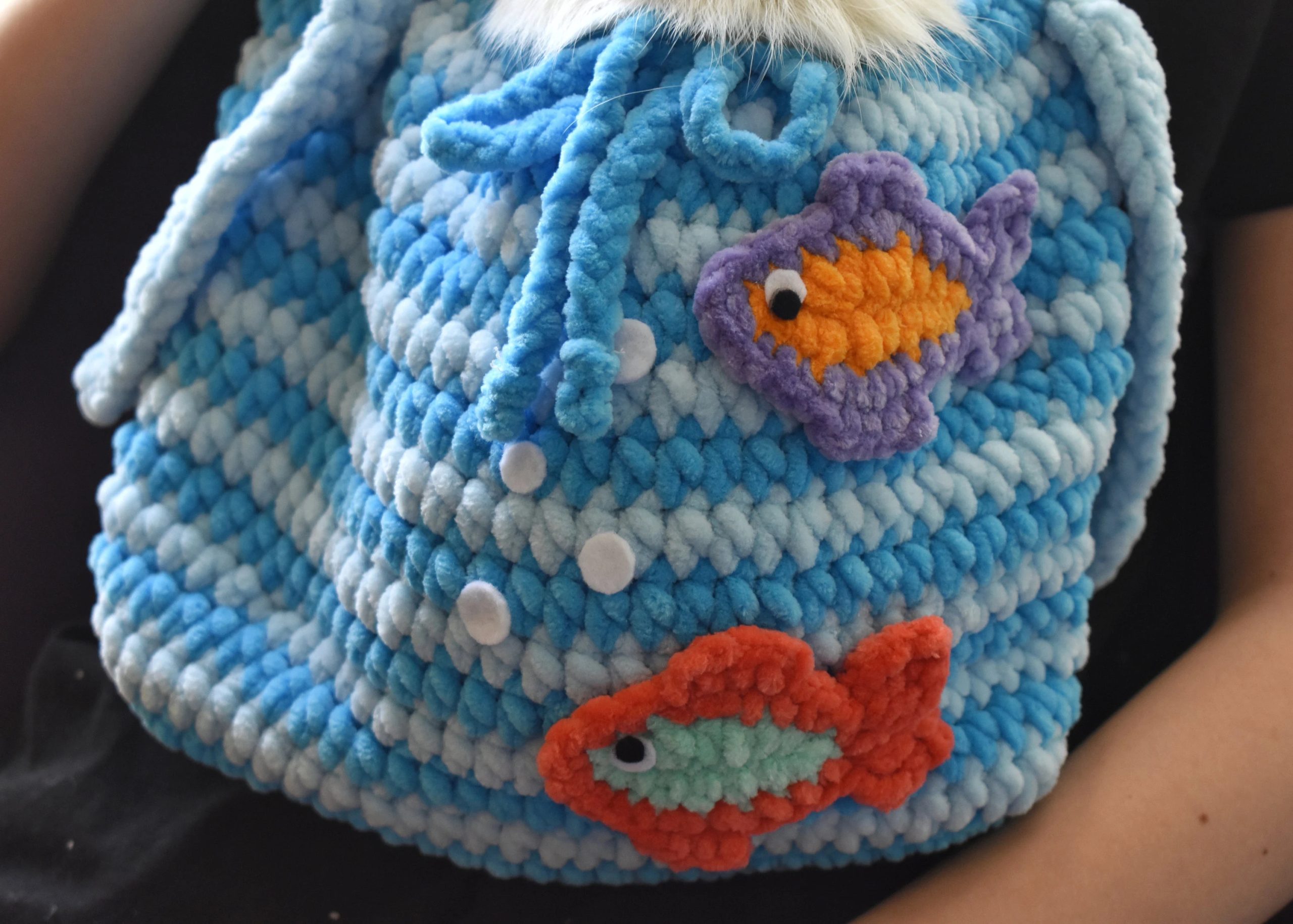 Ocean Adventure Knitted Pet Bag - Image 7
