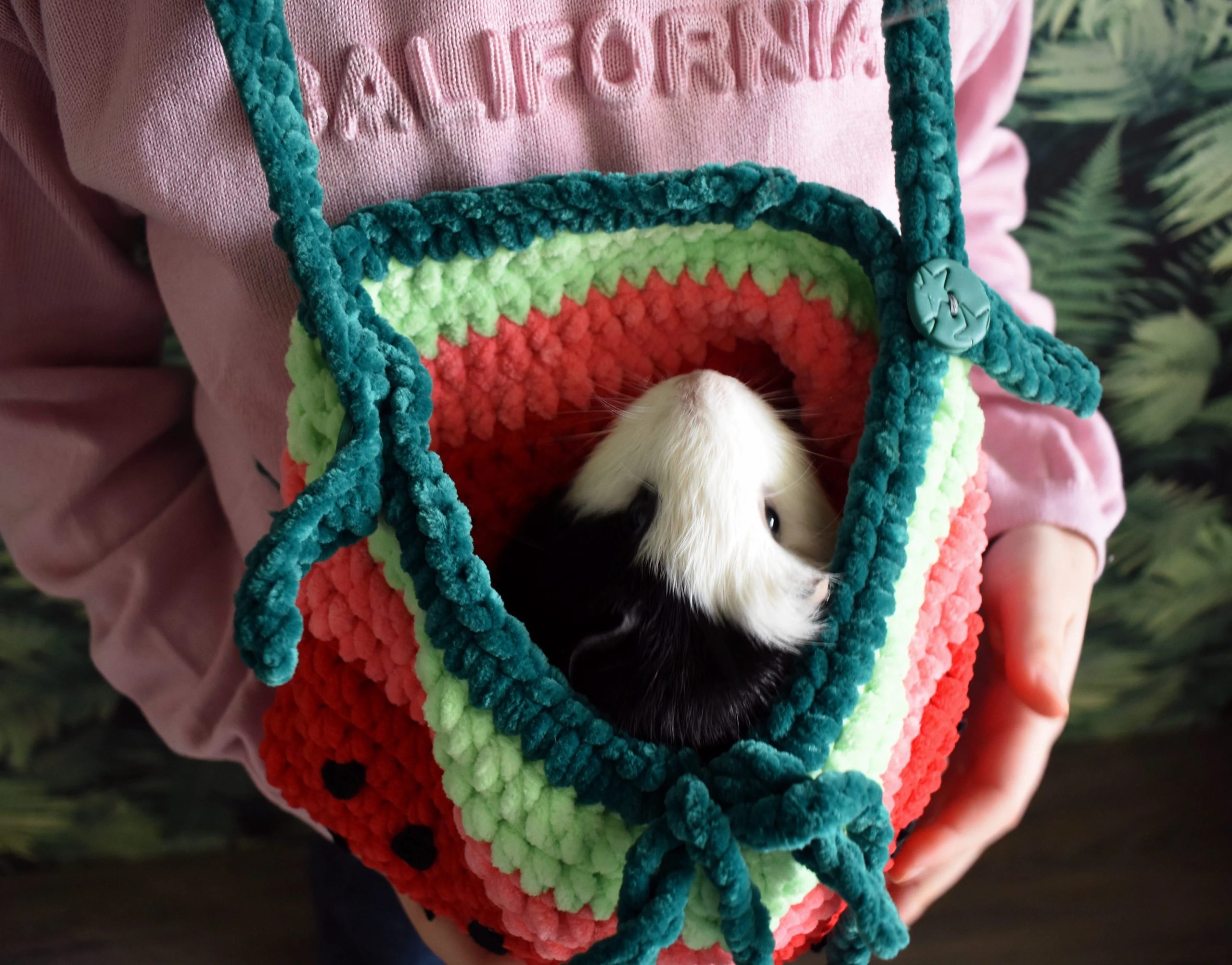 Watermelon Cool Knitted Pet Bag - Image 5