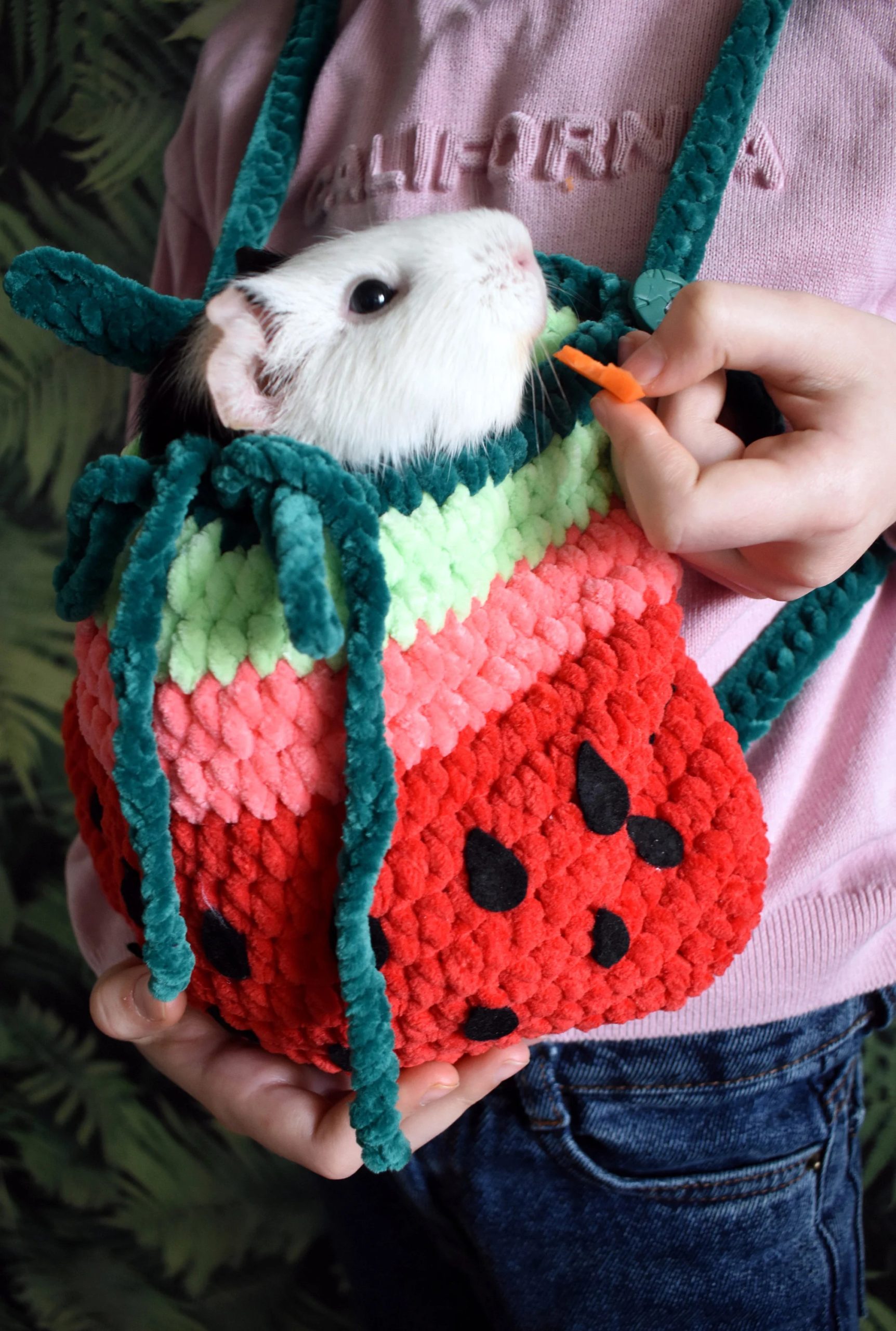 Watermelon Cool Knitted Pet Bag - Image 4